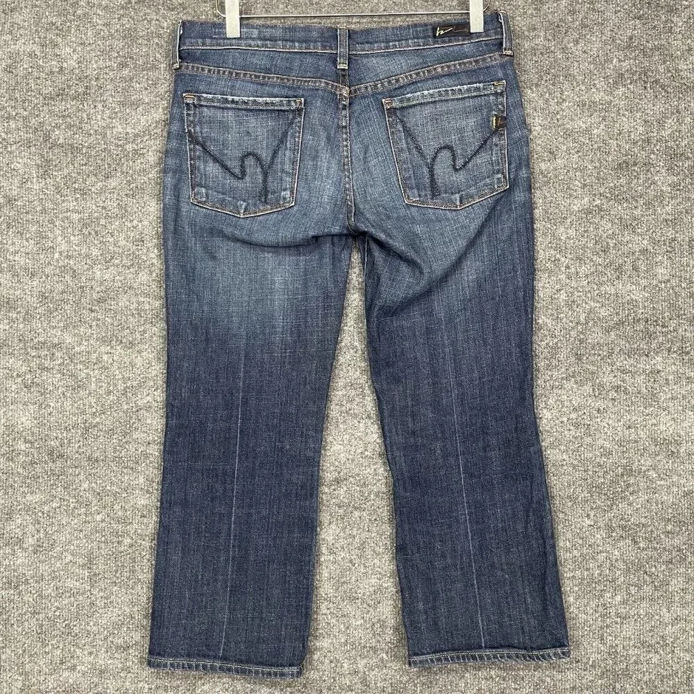 Citizens Of Humanity Jeans Womens‎ 30 Blue Kelly Stretch #063 Low Waist Cropped